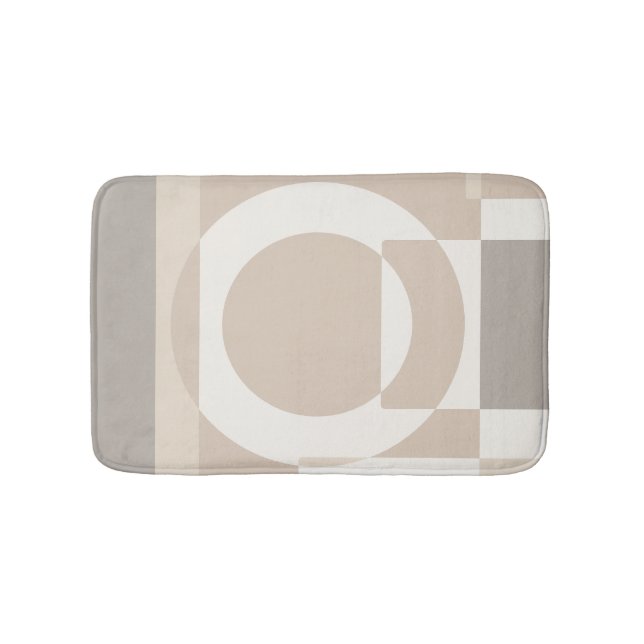 Soft Geometric Blocks – Simple and Sleek Badematte (Vorderseite)