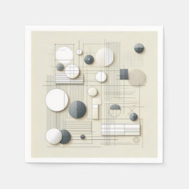 Soft Geometric Linework Serviette