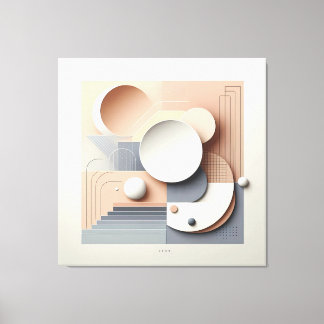 Soft Geometry Dimensions Leinwanddruck