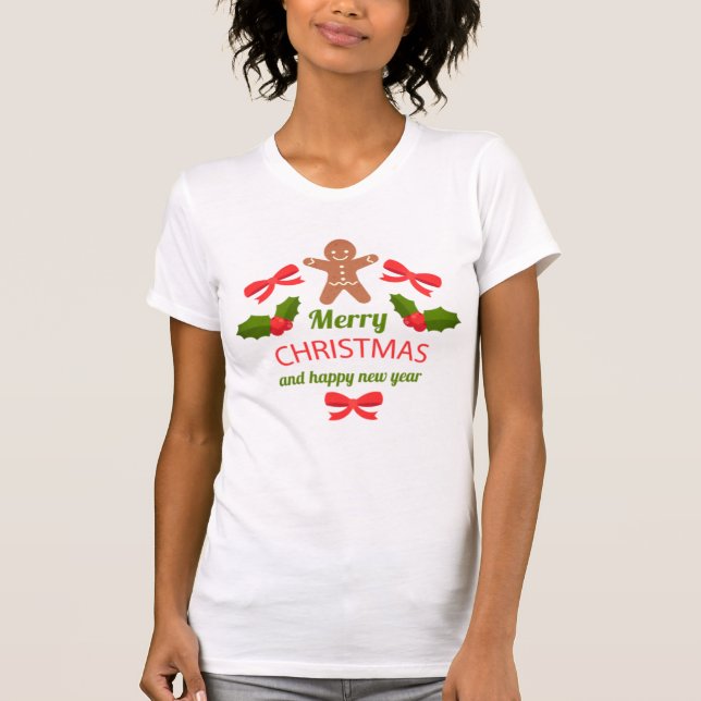 Soft Gingerbread Weihnachten Slim Fit Tee Deutschl (Vorderseite)