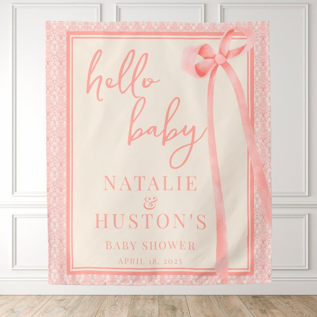 Soft Girl Bloral Romantischer Rosa Bugcoquette Wandteppich (Von Creator hochgeladen)