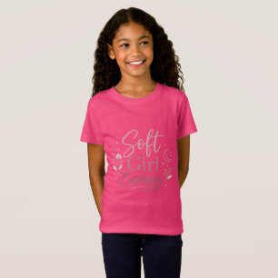 Soft Girl Energy Ästhetik Kinder T-Shirt Rosa Graf