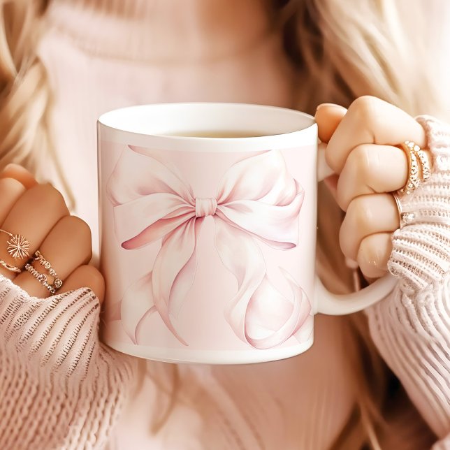 Soft Girl Pink Bow Jumbo-Tasse (Von Creator hochgeladen)