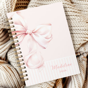 Soft Girl Pink Bow Notizbuch