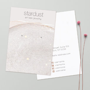 Soft Glitter Watercolor  Earring Display Holder Visitenkarte