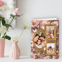 Soft Gold Barock Blumen Memory Frames Galerie Hol