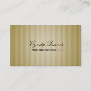 Soft Gold Strip Business Card Visitenkarte