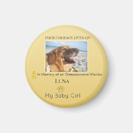 Soft Golden Osteosarcoma Strength Tribute Magnet