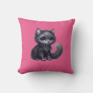 Soft Goth Kitten Kissen