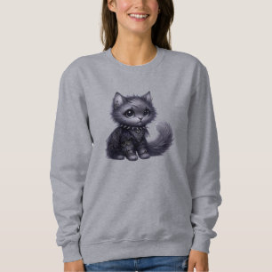 Soft Goth Kitten Sweatshirt