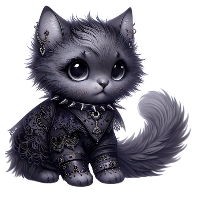 Soft Goth Kitten T-Shirt (Von Creator hochgeladen)