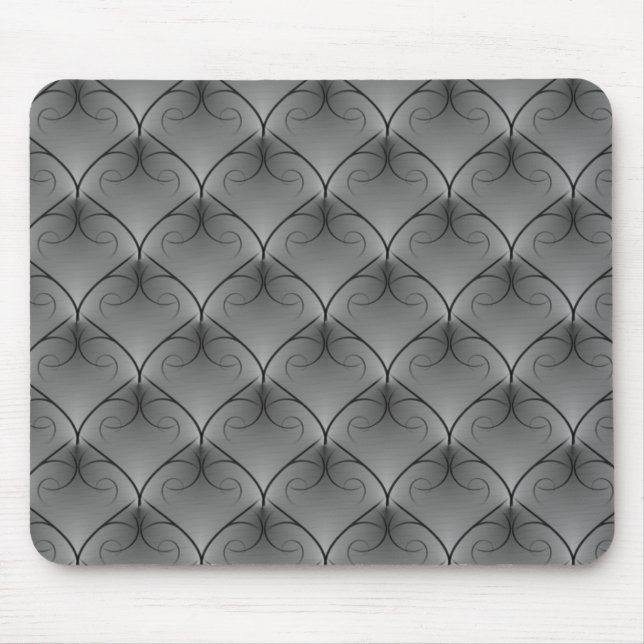 Soft Gray Unparallele Elegance Mousepad (Vorne)