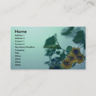 Soft Green Business Card Visitenkarte