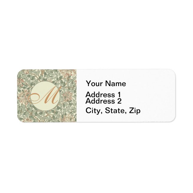 Soft Green Vintag William Morris Honeysuckle (Vorne)