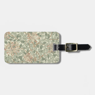 Soft Green Vintag William Morris Honeysuckle Gepäckanhänger