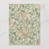 Soft Green Vintag William Morris Honeysuckle