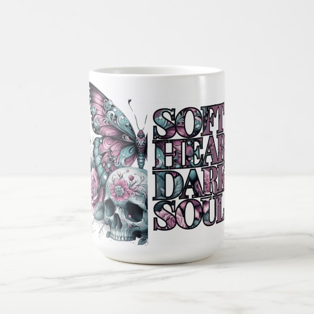 Soft Heart Dark Soul Pastel Goth Kaffeetasse (Mittel)