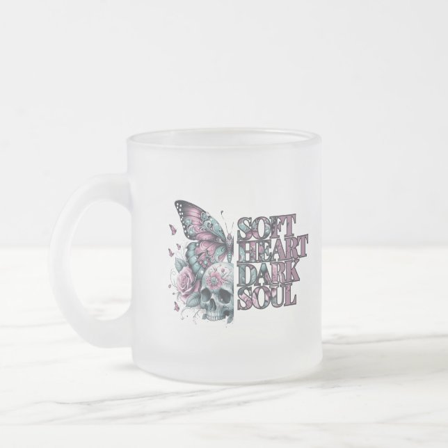 Soft Heart Dark Soul Pastel Goth Mattglastasse (Links)
