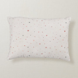 Soft Heart Pattern Accent Pillow Dekokissen