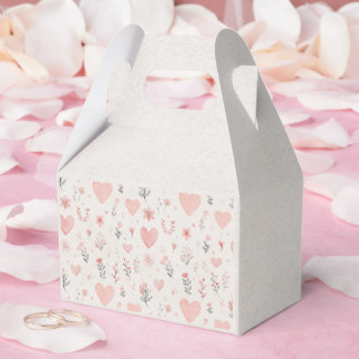 Soft Heart Pattern Favor Box Geschenkschachtel