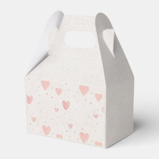 Soft Heart Pattern Favor Box Geschenkschachtel