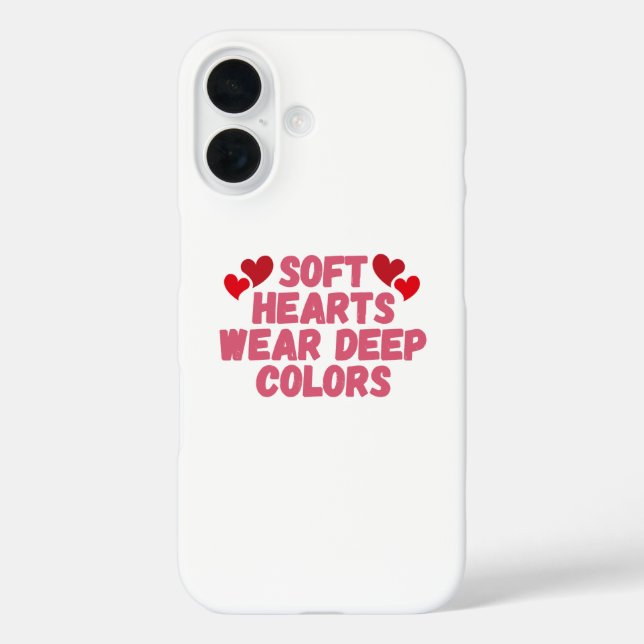 Soft Hearts Bold Soul Case-Mate iPhone Hülle (Rückseite)