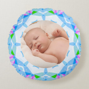 Soft Hübsch Pastete Custom Christmas Foto Picture Rundes Kissen