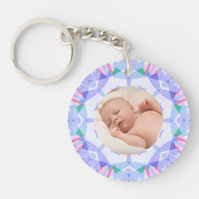 Soft Hübsch Pastete Custom Christmas Foto Picture Schlüsselanhänger (Vorderseite)