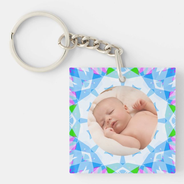 Soft Hübsch Pastete Custom Christmas Foto Picture Schlüsselanhänger (Vorderseite)