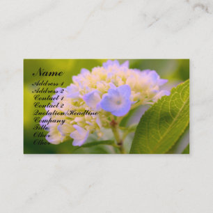 Soft Hydrangea Blume Business Card Visitenkarte
