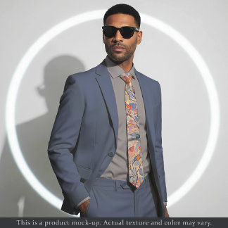 Soft Impressionist Floral Necktie Krawatte