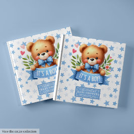 Soft It is a Boy Teddy Bar Guest Book for Boys Gästebuch