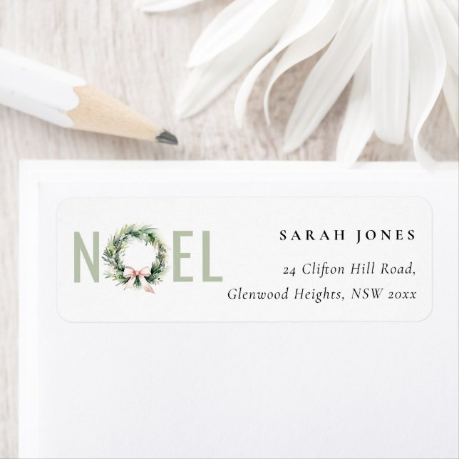 Soft Joft Blush Green Weihnachtsanschrift (Insitu)