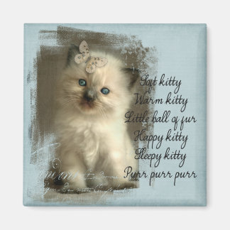 Soft kitty, ragdoll Magnet