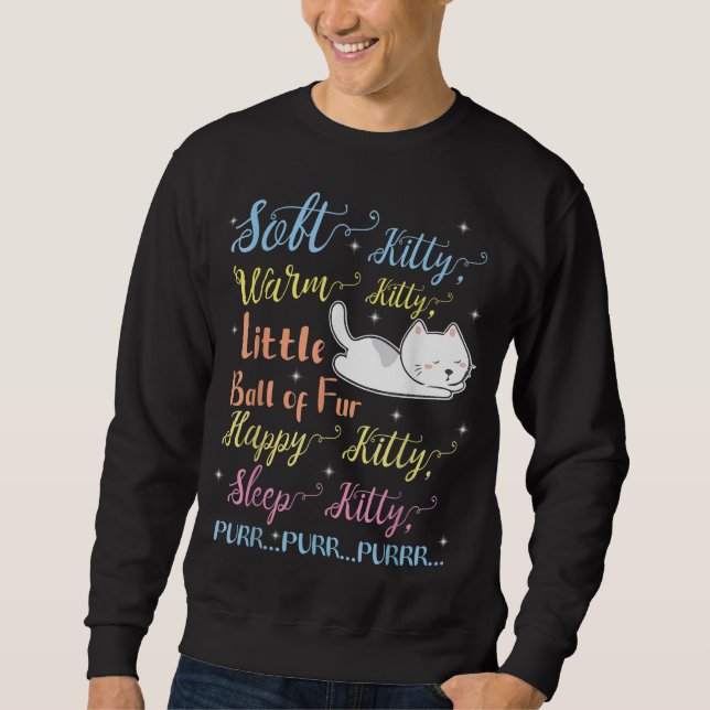 Soft Kitty Warm Kätzchen Kleine Ball Pelzschlafkit Sweatshirt (Vorderseite)