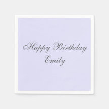 Soft Lavendel Minimalistische Geburtstags-Party Se