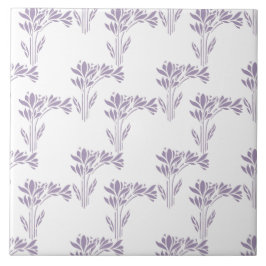 Soft Lavender Botanical Pattern Tile Fliese