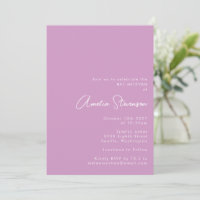 Soft Lavender Lila Minimalistischen modernen Bat M