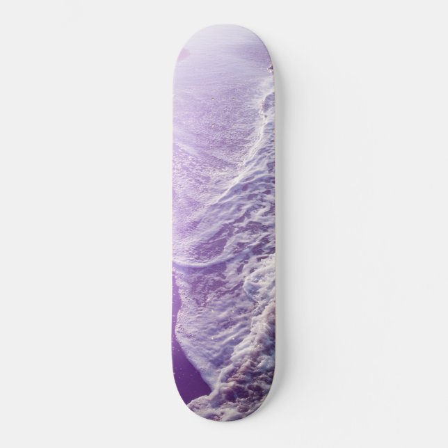 Soft Lavender Lila Ocean Dream Waves #1 #water Skateboard (Vorderseite)