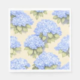 Soft Lemo Blue Hydrangea Standard Luncheon Napkins Serviette