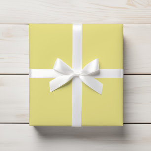 Soft Lemon Cream Yellow Solid Minimalistisch Geschenkpapier