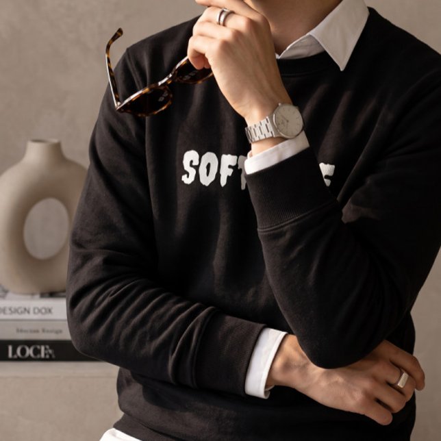 Soft Life Herren Schwarz Crewneck Sweatshirt | Min (Von Creator hochgeladen)
