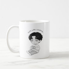 Soft Life Loading Cozy Chibi Jungen Tee Kaffeetasse
