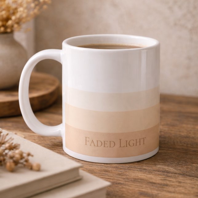 Soft Light Horizon Classic Mug, 11 oz Kaffeetasse (Subtle dawn inspired design with clean typography for calm daily rituals)