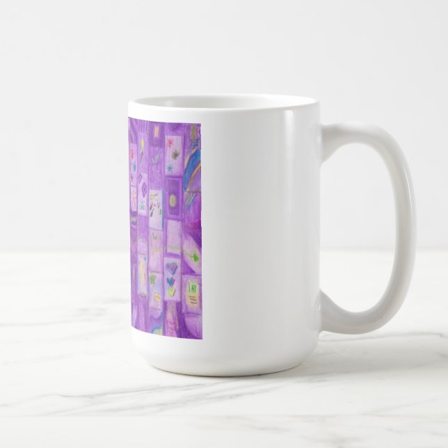 Soft Lila Bricks Tasse (Rechts)