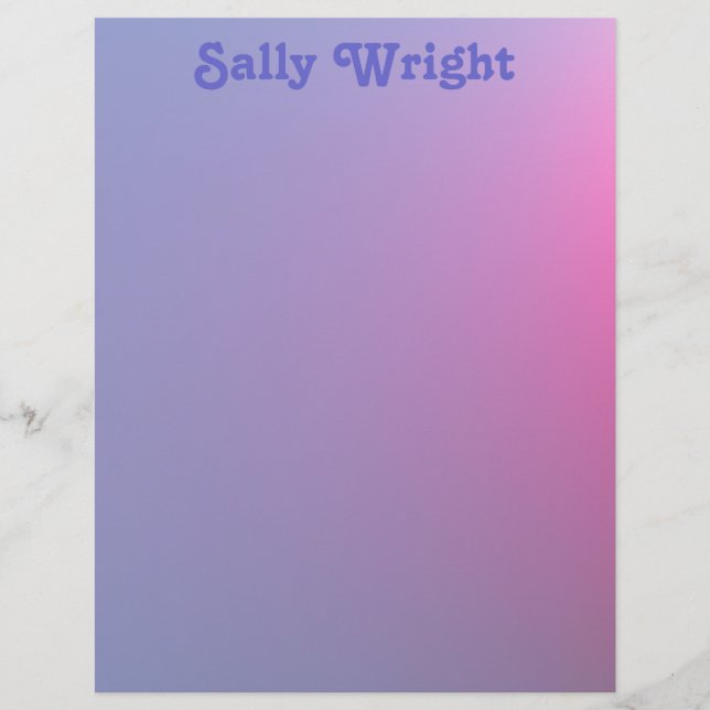 Soft Lila Letterhead (Vorderseite)