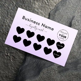 Soft Lila Ombre Add Logo Discount Minimal Girly Treuekarte