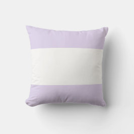 Soft Lilac Lila & White Bar Design Kissen