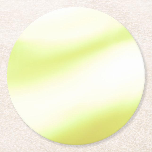 Soft Lime Druck Papier Untersetzer (Vorderseite)