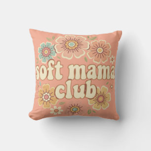 Soft Mama Club Retro Groovy Daisy Blumen-Design Kissen